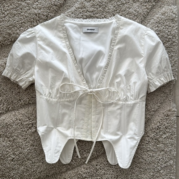 Danielle Guizio Puff Sleeve Corset M - Picture 3 of 3